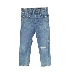 Rag & Bone Bellhouse Women’s Jeans Size 24 Straight Leg Blue Distressed Denim